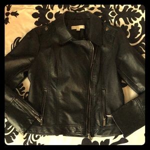 New York & Company Faux Leather Moto Jacket